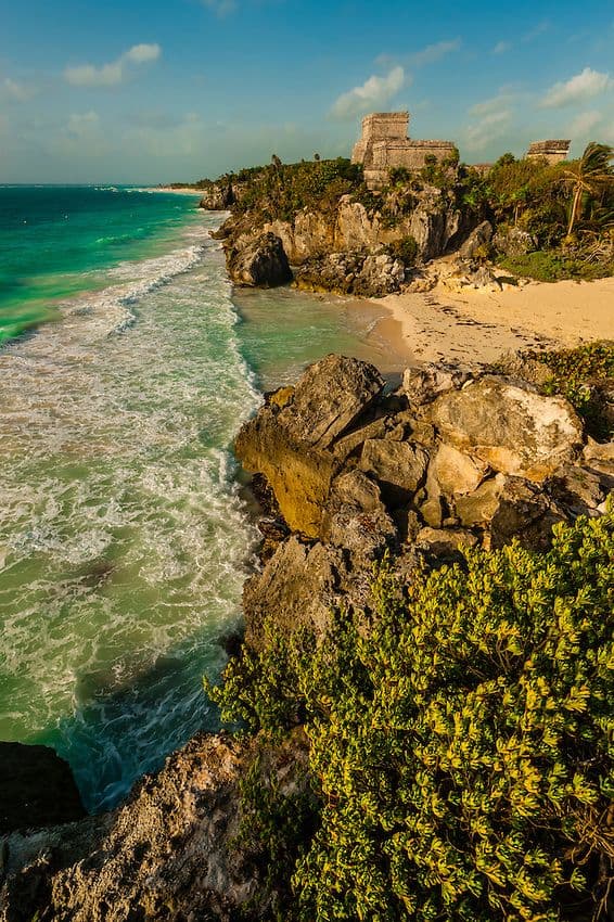 El Castillo (The Castle at Tulum, which is the site of a Pre-Columbian Maya walled city serving as a major port for Cobá on the Caribbean Sea, Riviera Maya, Mexico_ _ Blaine Harrington III(1)